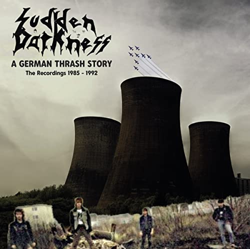 CD cover: cooling towers, figures, and a dark, cloudy sky.