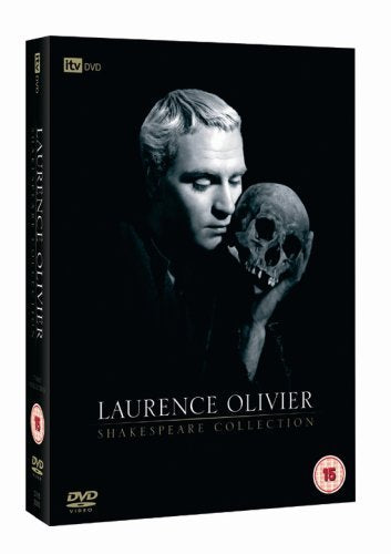 DVD case featuring a black and white portrait of Laurence Olivier holding a skull.