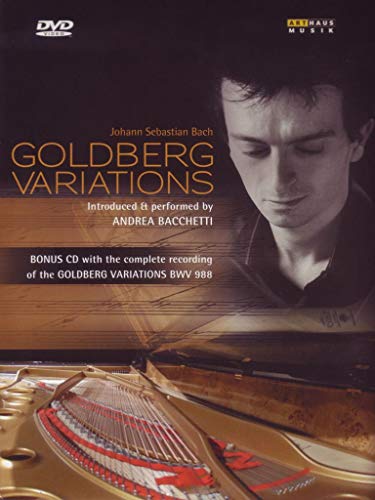 DVD cover featuring Andrea Bacchetti playing piano, with piano interior and text overlay.