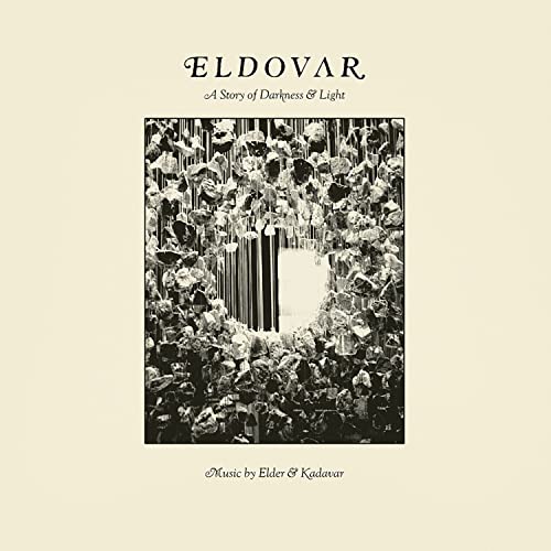 CD cover for "Eldovar" by Elder & Kadavar, abstract monochrome imagery.