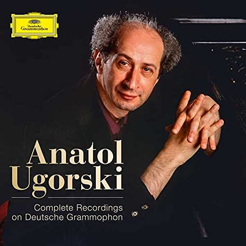 Portrait of pianist Anatol Ugorski on CD cover, Deutsche Grammophon label.