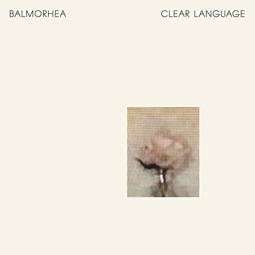 CD cover for Balmorhea’s “Clear Language” with a blurred floral image.