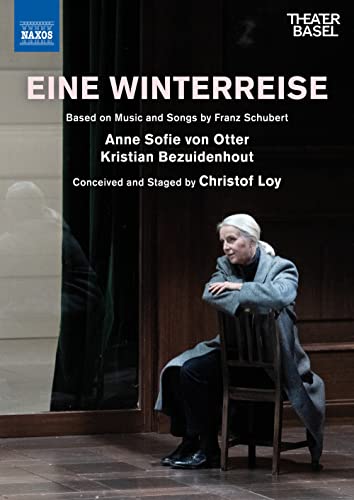 DVD cover for "Eine Winterreise" featuring Anne Sofie von Otter in a grey coat.