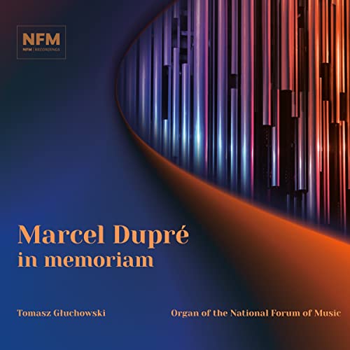 CD cover for "Marcel Dupré in memoriam" featuring organ pipes.
