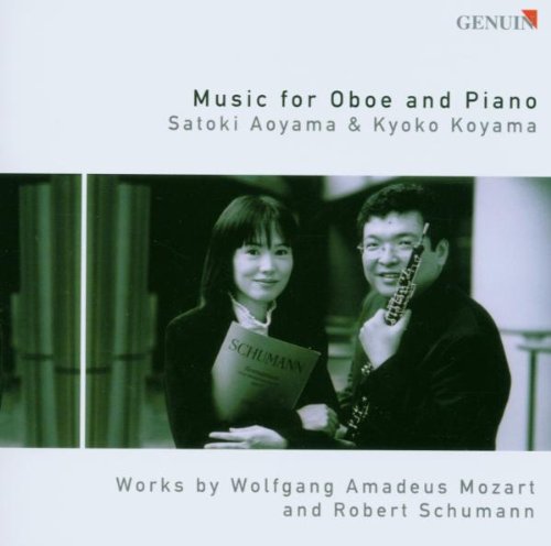 CD cover with a man holding an oboe and a woman holding sheet music.