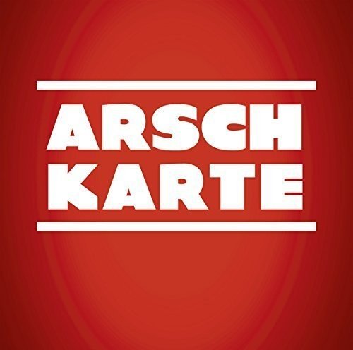 Red album cover with white text reading "ARSCH KARTE" in bold letters.