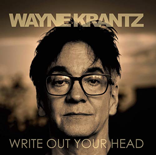 Album cover featuring a sepia-toned portrait of Wayne Krantz with glasses and text overlay.