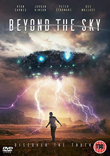 DVD cover for "Beyond The Sky" featuring a UFO and storm.