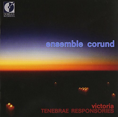 "CD cover with dark landscape, lit candles, and colorful sky gradient."