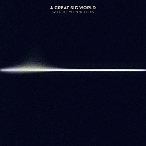 Album cover for “When The Morning Comes” by Great Big World, dark blue.
