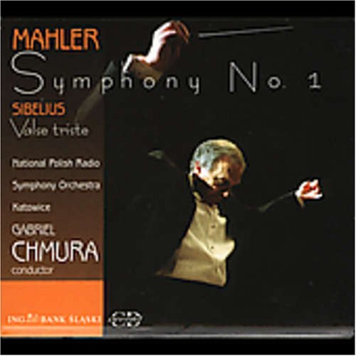 "CD cover with conductor Gabriel Chmura and text 'Mahler Symphony No. 1'."
