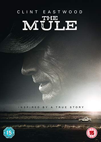 DVD cover for "The Mule" featuring Clint Eastwood in a hat.