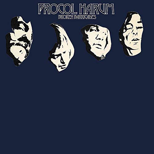 "CD set with three discs, booklet, and slipcase featuring Procol Harum's 'Broken Barricades' artwork."