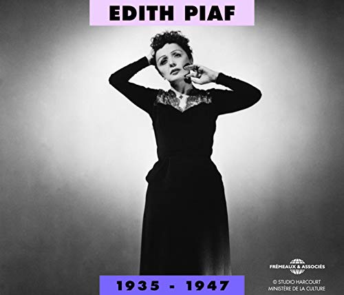 Black and white portrait of Edith Piaf, 1935-1947 CD cover.