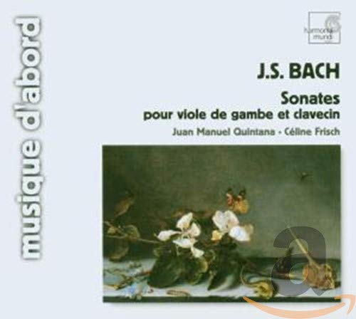 CD cover featuring a floral still life and text: J.S. Bach Sonatas.