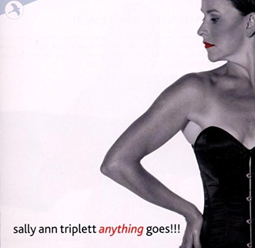 CD cover featuring Sally Ann Triplett in a black corset, profile view.