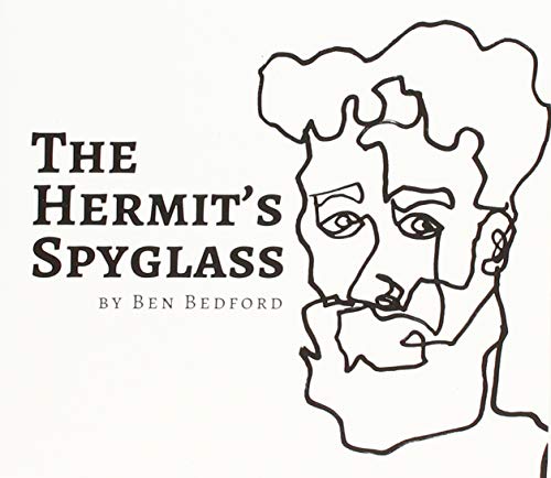 "Album cover for 'The Hermit's Spyglass' by Ben Bedford, featuring a simple line drawing."