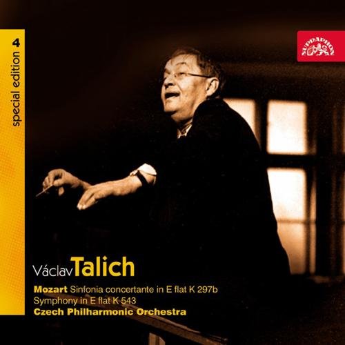 CD cover featuring Vaclav Talich conducting, with text and yellow accents.