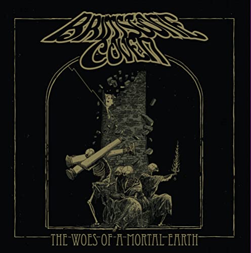 Dark album cover with skeletal figures beneath a crumbling archway.