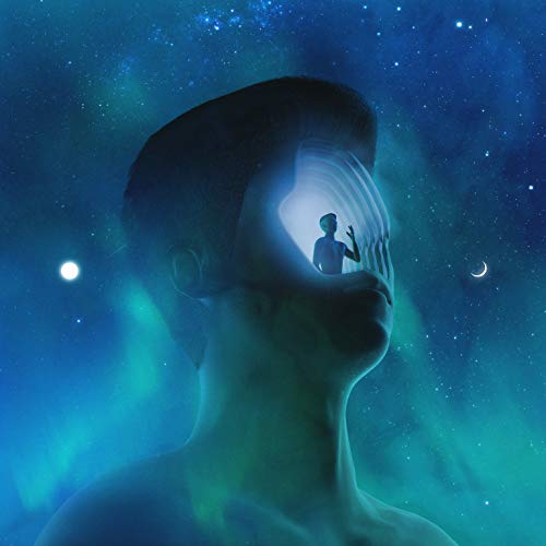 Album cover: Silhouette of a head with a person inside a glowing void.