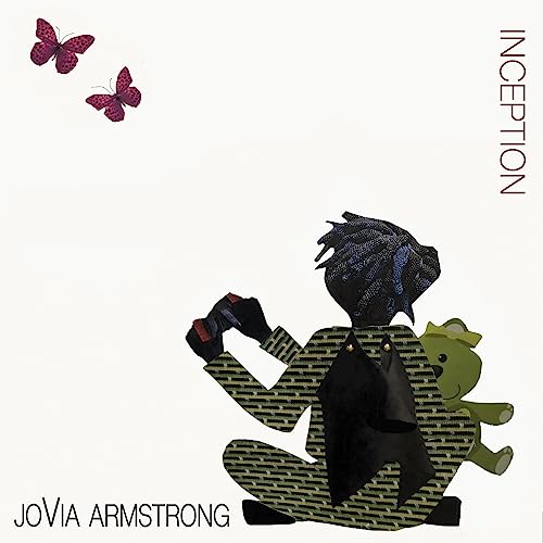 CD cover: illustrated person with butterflies and textured patterns.