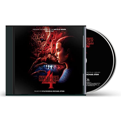 “Stranger Things 4” soundtrack CD case with artwork featuring Eleven and a monster.