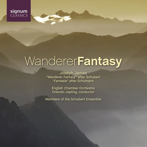 CD cover: mountain landscape with title "Wanderer Fantasy" and composer details.