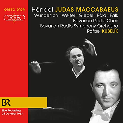 CD cover for Handel’s Judas Maccabaeus featuring Fritz Wunderlich’s portrait.