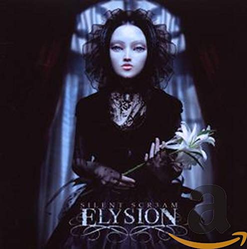 CD cover: woman in black lace, holding a white flower, dark background.