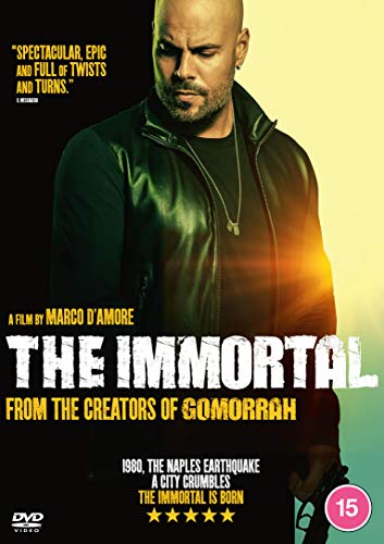 DVD cover for "The Immortal" featuring a man in a black leather jacket.