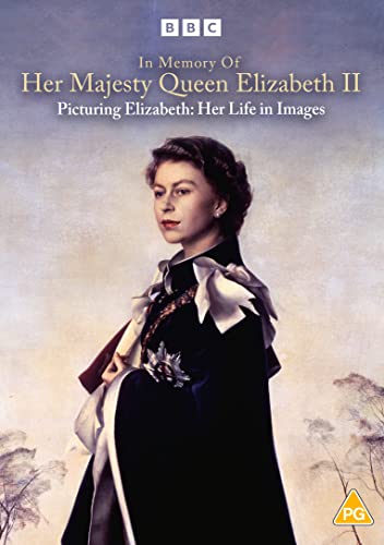 DVD cover featuring a young Queen Elizabeth II in formal attire.