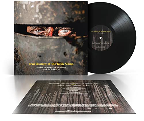 Vinyl record and gatefold cover for "True History Of The Kelly Gang" soundtrack.