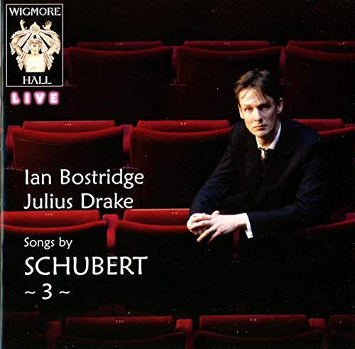 CD cover featuring Ian Bostridge and text “Songs by Schubert.”