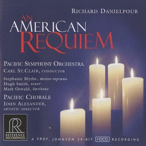CD cover for “An American Requiem” featuring lit candles.