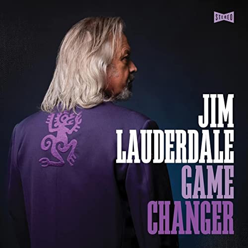 CD cover for Jim Lauderdale’s “Game Changer” featuring a portrait of the artist.