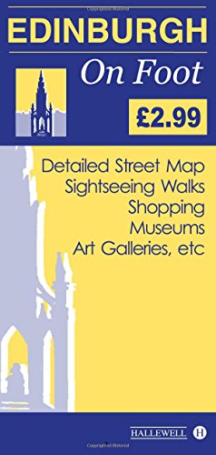 A small, paperback book cover with a map of Edinburgh in the background.