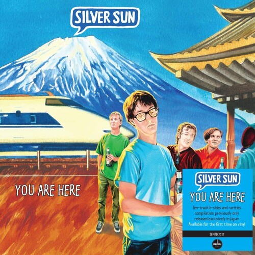Album cover for Silver Sun’s “You Are Here” featuring a painted landscape.