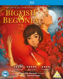 "Blu-ray case with anime cover art featuring two characters in red against a tree."