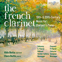 CD cover: "The French Clarinet" with a park scene and composer names.