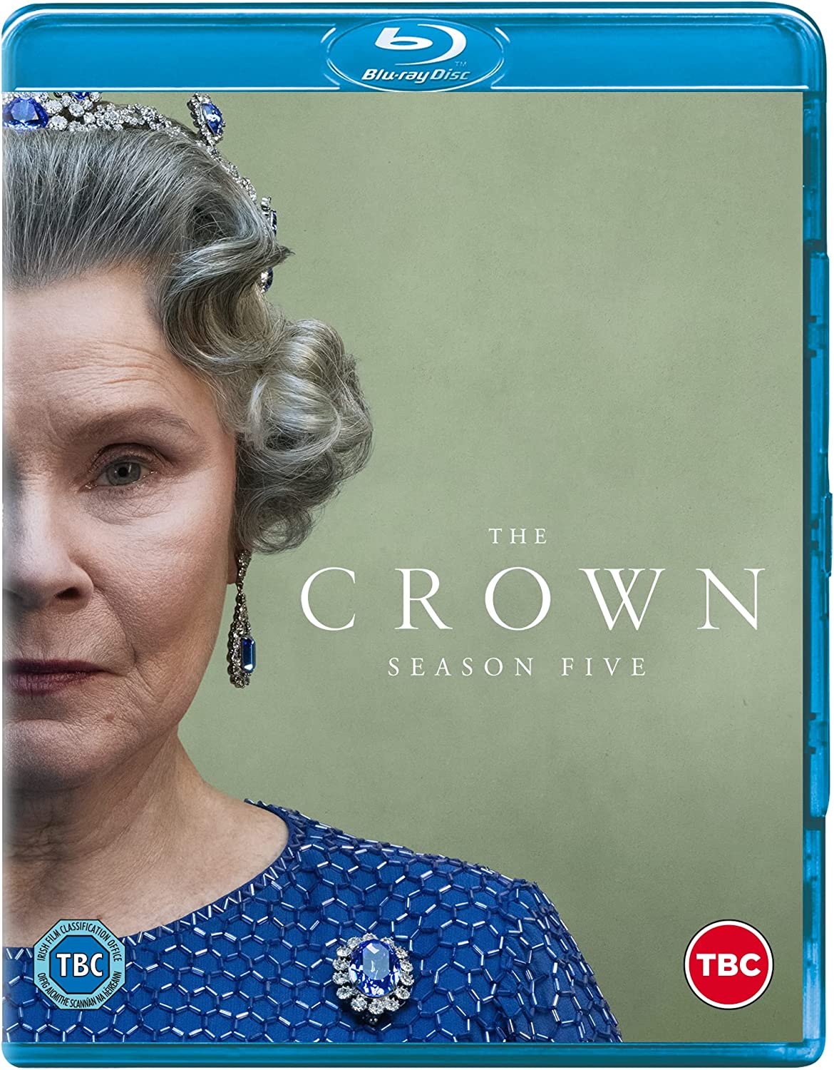 Blue-ray case with a woman wearing a crown and blue dress.