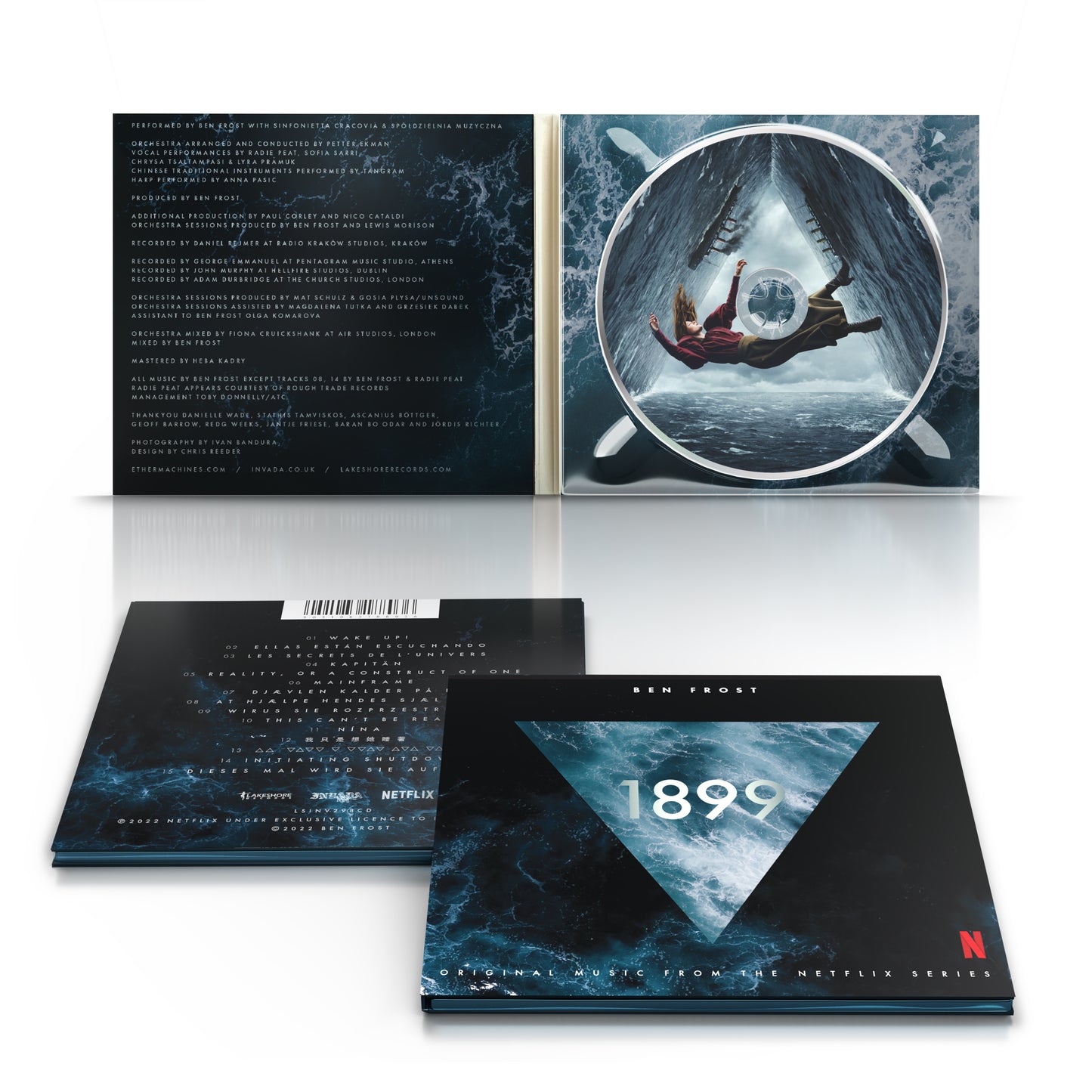 CD cover for "Ben Frost - 1899" featuring a distorted, blue-toned image.