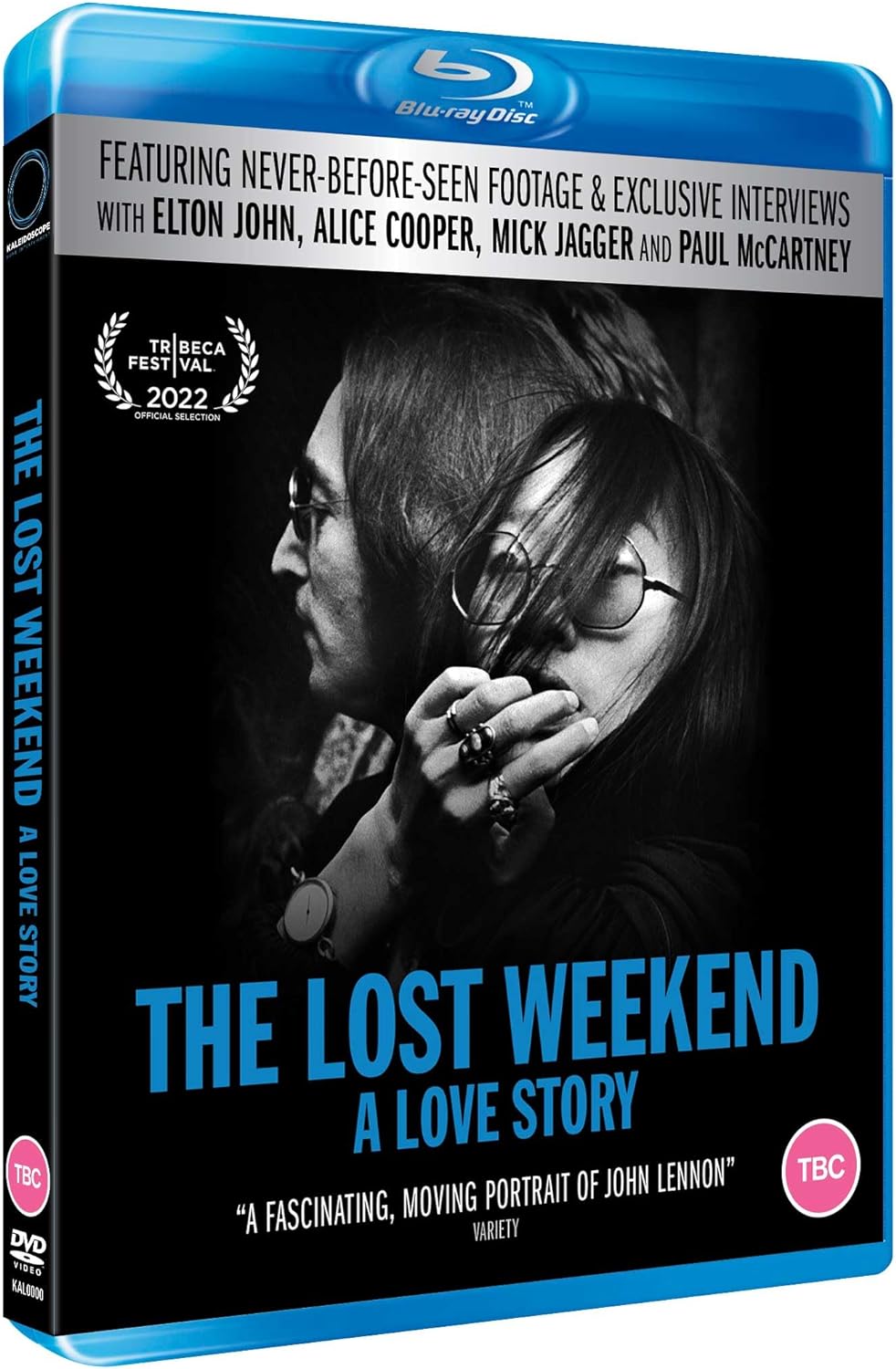 Blu-ray case for "The Lost Weekend: A Love Story" featuring John Lennon.
