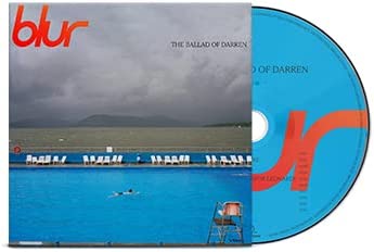 Blur CD album cover and disc with a swimming pool scene.
