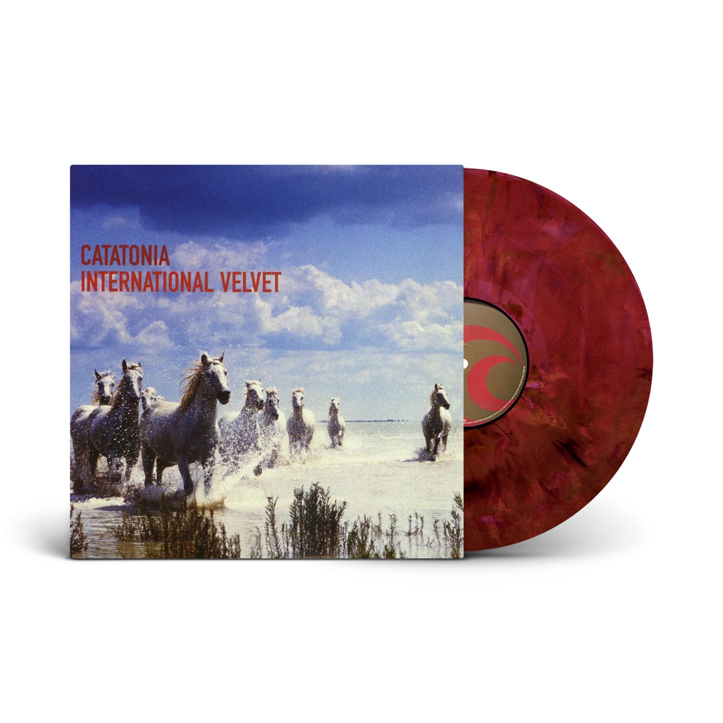 Catatonia album "International Velvet" vinyl record with horses on cover.