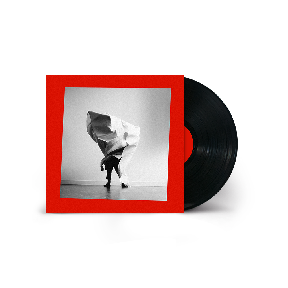 Mother Mother "Grief Chapter" vinyl record with a figure under fabric.
