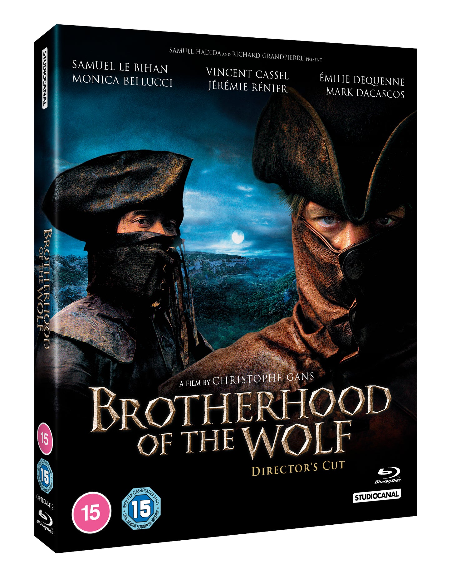 Blu-ray cover art featuring two masked men in tricorn hats against a moonlit landscape.