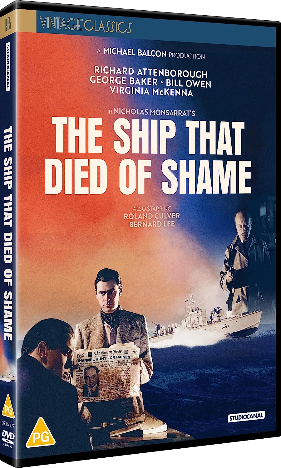 "The Ship That Died of Shame" DVD case with cover art featuring men and a ship.