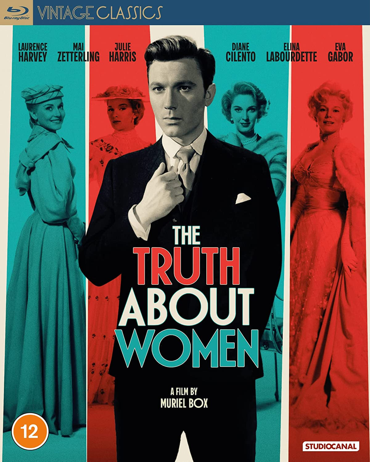 Blu-ray cover for “The Truth About Women” featuring cast portraits.