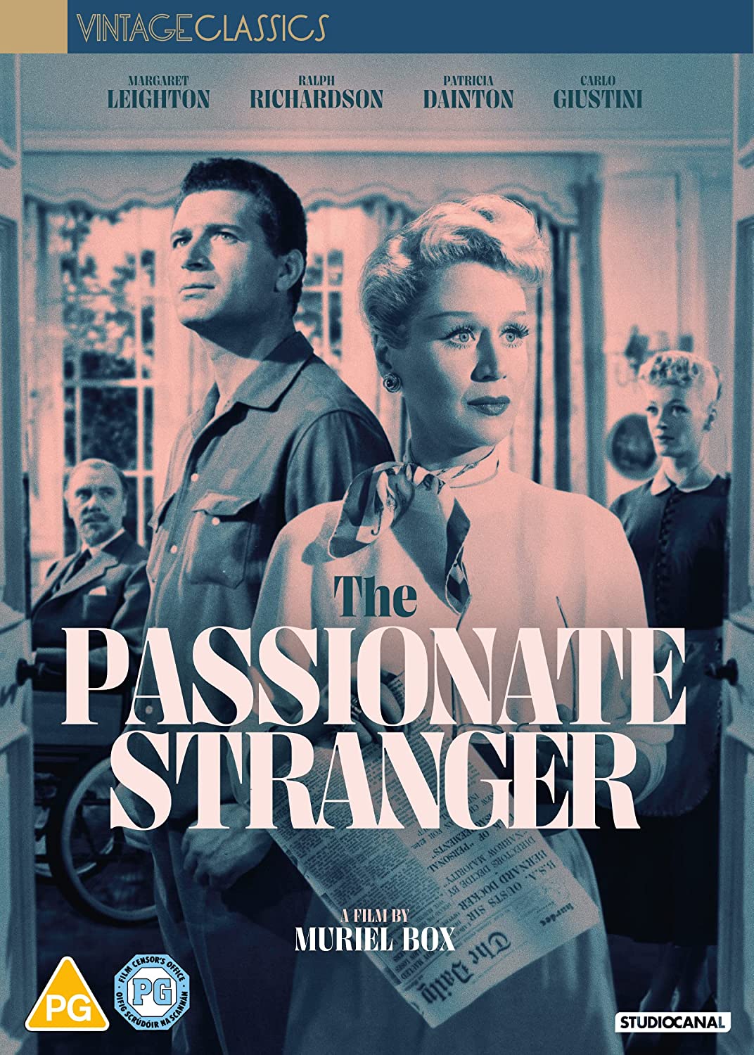 1957 film poster for “Passionate Stranger” featuring Margaret Leighton and Ralph Richardson.