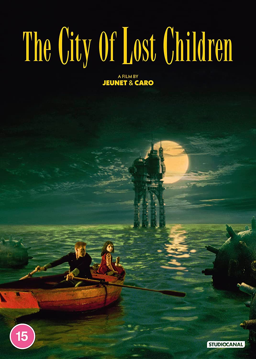 DVD cover for "The City of Lost Children" featuring a boat and tower.